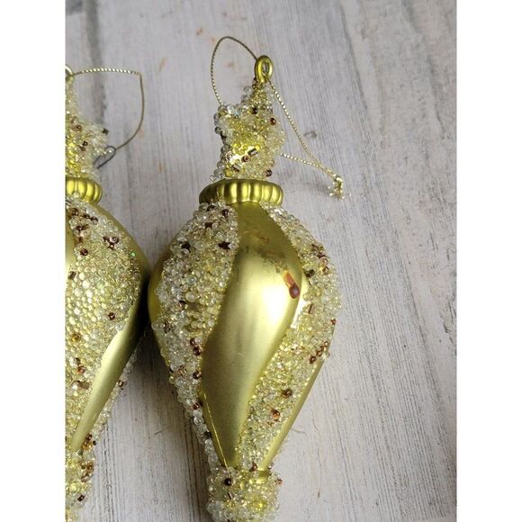 Unique green pointed star set ornament Xmas decor - Picture 7 of 12